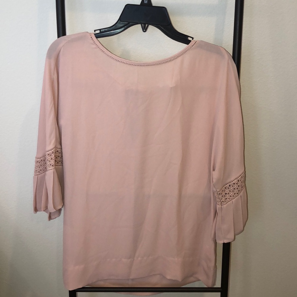 Pink 3/4 Sleeve Blouse